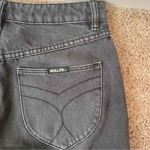 Rolla's Classic Straight High Rise Regular Fit Jeans in Vintage Black Size 27 - Picture 8 of 16